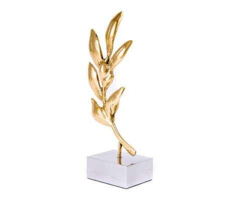 Olive Branch - Handmade Bronze Table Ornament - Style A