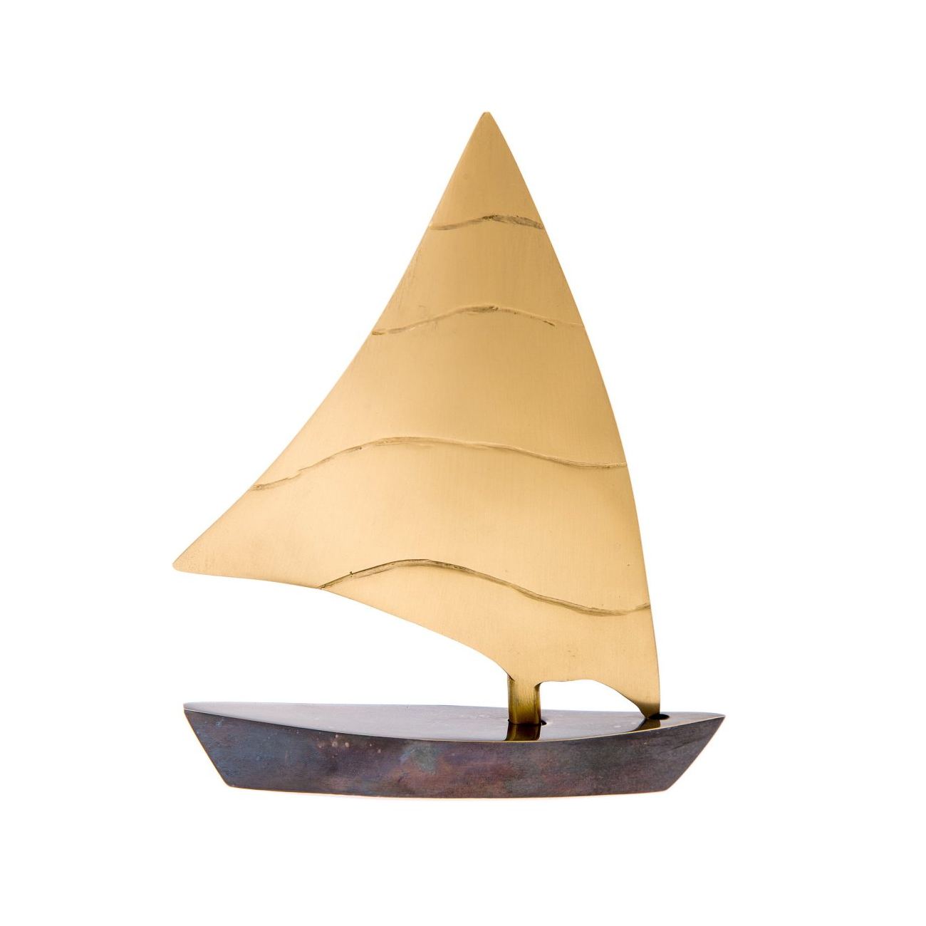 Sailing Boat Handmade Metal Decorative Nautical Ornament Oxidized