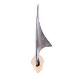 Sailing Boat - Handmade Metal Decorative Nautical Ornament - Bronze & Aluminum - Medium 6.3'' (16cm)