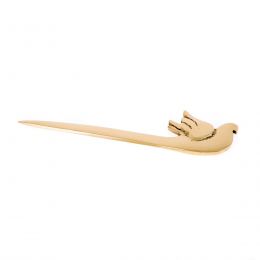 Letter Opener, Dove Bird Design - Handmade Solid Bronze Desk Accessory