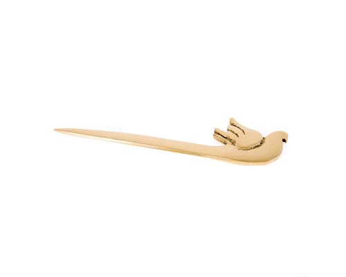 Letter Opener, Dove Bird Design - Handmade Solid Bronze Desk Accessory