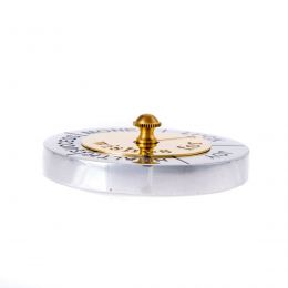 Paperweight (Presse Papier) - Handmade Solid Metal Desk Accessory - Roulette of Wishes Design, (in English)