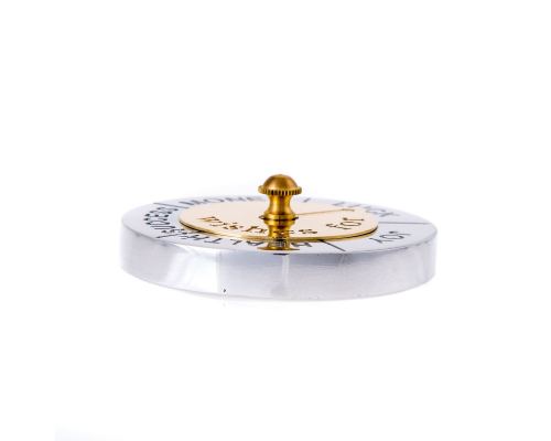 Paperweight (Presse Papier) - Handmade Solid Metal Desk Accessory - Roulette of Wishes Design, (in English)