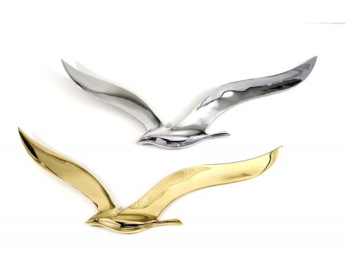 Flying Seagull Bird - Handmade Metal Wall Art Decor - Large 37cm - 2 colors