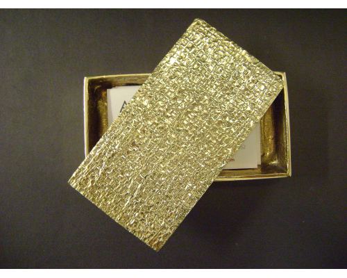 Decorative Box - Desk Accessory - Textured Design - Handmade Solid Bronze