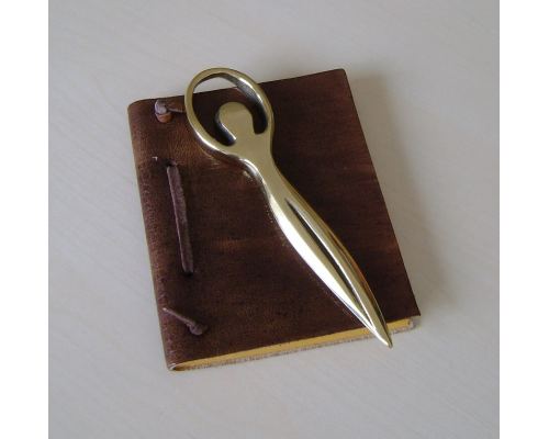 Letter Opener, "Human Figure" Design - Handmade Solid Bronze Desk Accessory