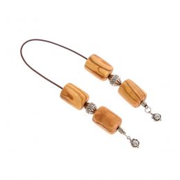 Greek Begleri, Olive Wood Beads on Pure Silk Cord