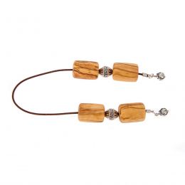 Greek Begleri, Olive Wood Beads on Pure Silk Cord