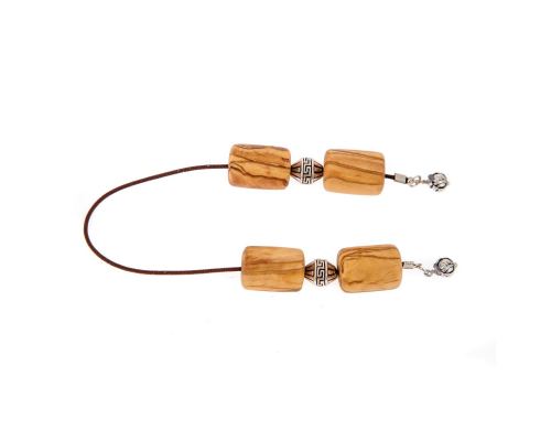 Greek Begleri, Olive Wood Beads on Pure Silk Cord