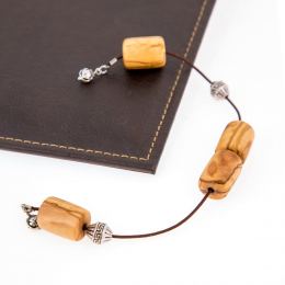 Greek Begleri, Olive Wood Beads on Pure Silk Cord