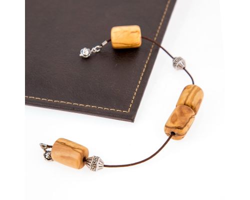 Greek Begleri, Olive Wood Beads on Pure Silk Cord