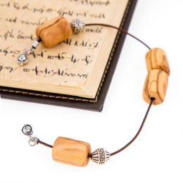 Greek Begleri, Olive Wood Beads on Pure Silk Cord