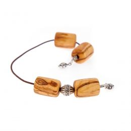 Greek Begleri, Olive Wood Beads on Pure Silk Cord