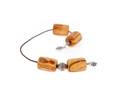 Greek Begleri, Olive Wood Beads on Pure Silk Cord