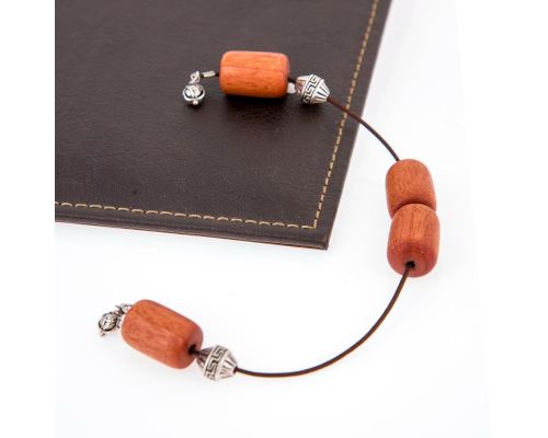Begleri & Key Holder Set of Eucalyptus Wood Beads