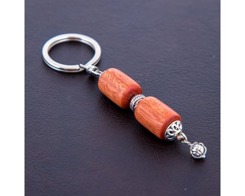 Worry Beads or "Komboloi" & Key Holder Set of Eucalyptus Wood Beads