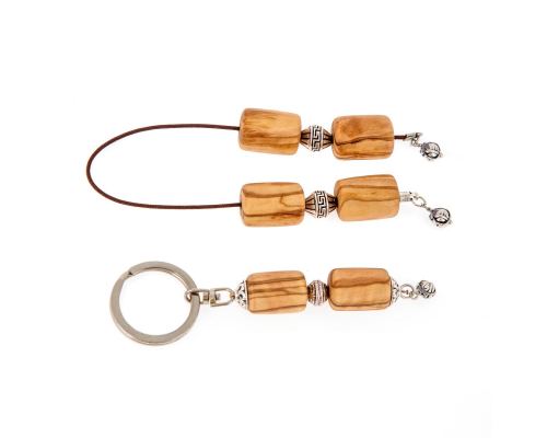 Begleri & Key Holder Set of Olive Wood Beads