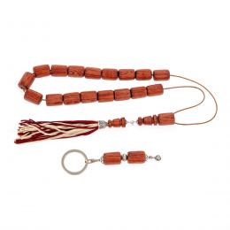 Worry Beads or "Komboloi" & Key Holder Set of Rosewood Beads