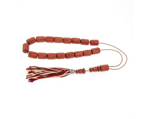 Worry Beads or "Komboloi" & Key Holder Set of Rosewood Beads