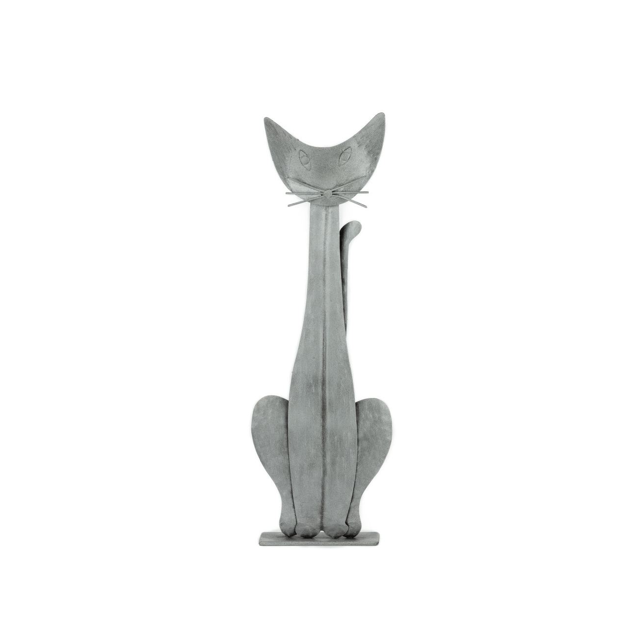 Cat Figure Handmade Wall Art & Tabletop Decor, Metal Sculpture