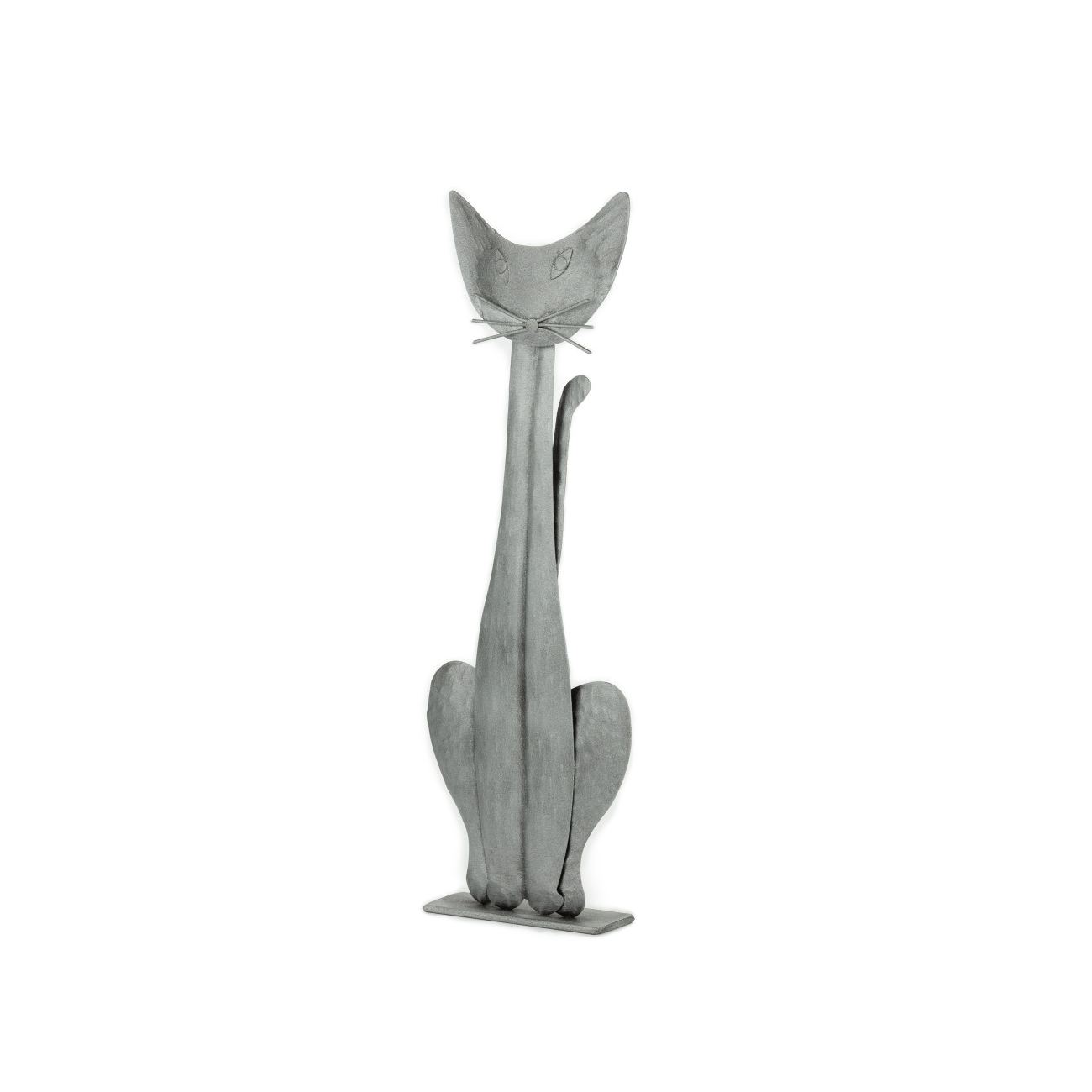 Cat Figure Handmade Wall Art & Tabletop Decor, Metal Sculpture