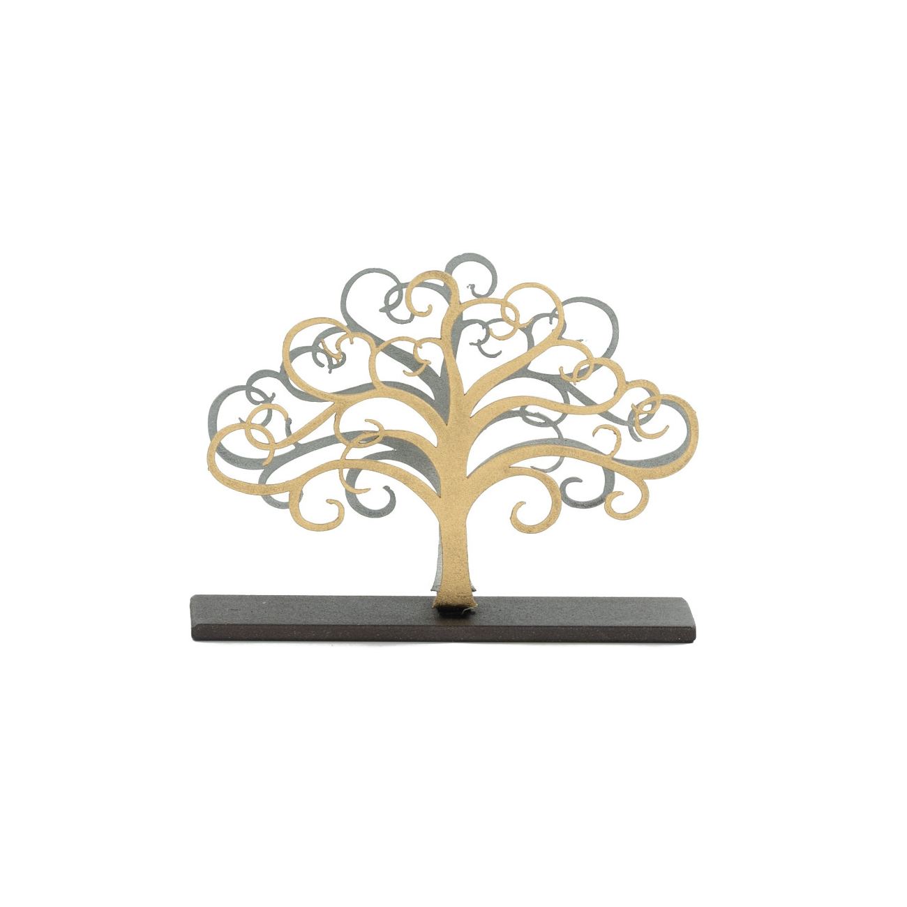Elegant Handmade Metal Desk Business Card Holder Tree Of Life