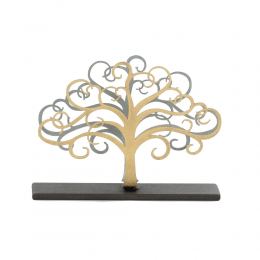 Elegant Handmade Metal Business Card Holder, Tree of Life Figure Design