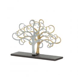 Elegant Handmade Metal Business Card Holder, Tree of Life Figure Design