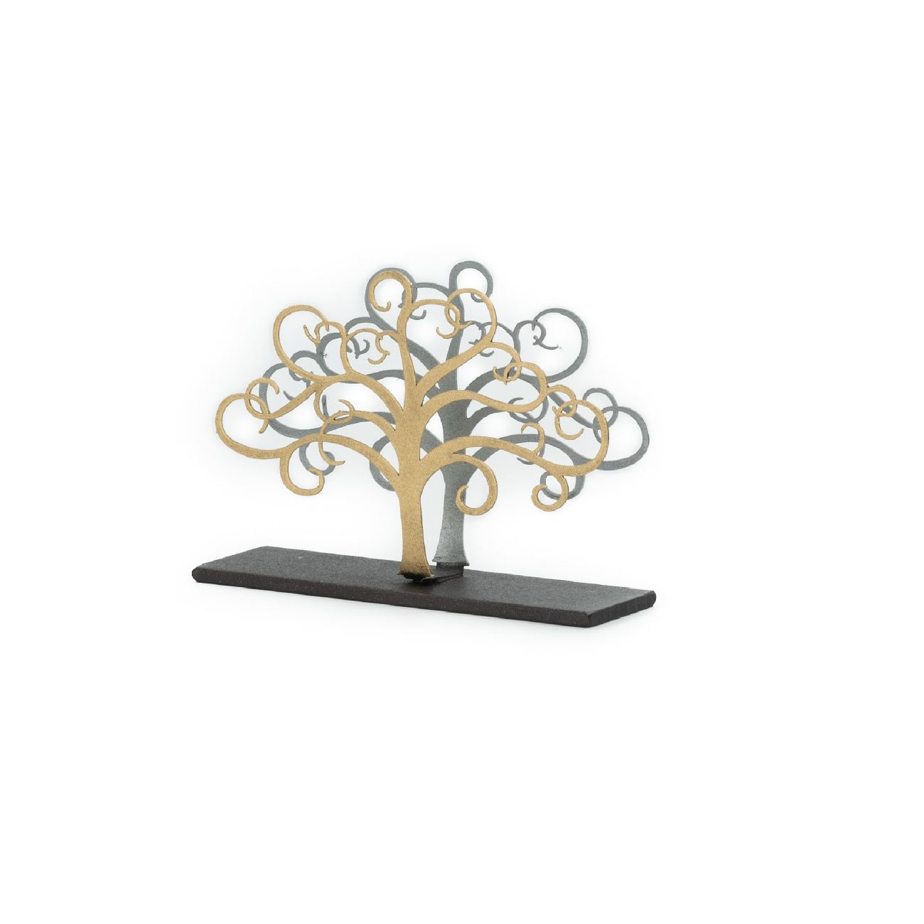 Elegant Handmade Metal Desk Business Card Holder Tree Of Life