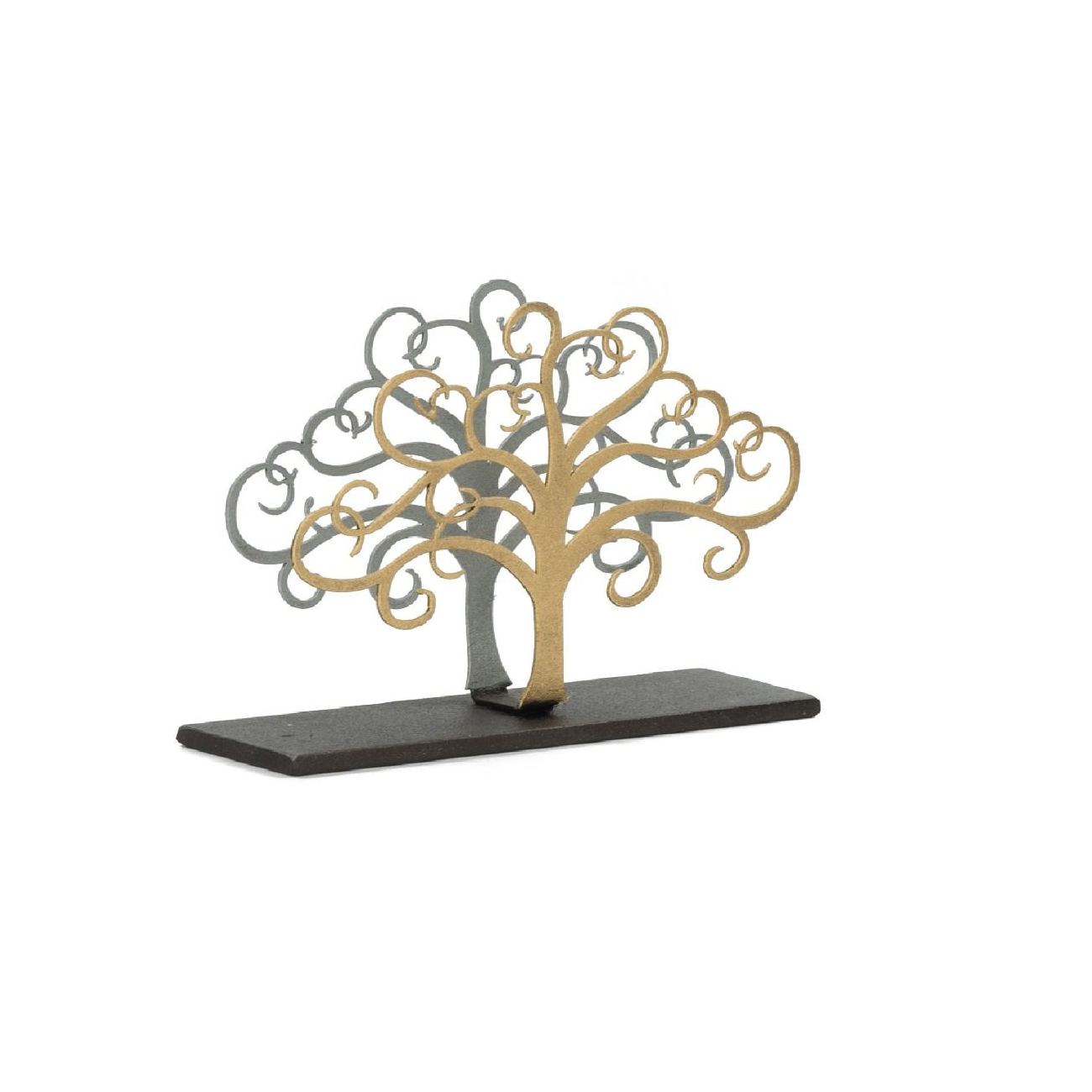 Elegant Handmade Metal Desk Business Card Holder Tree Of Life