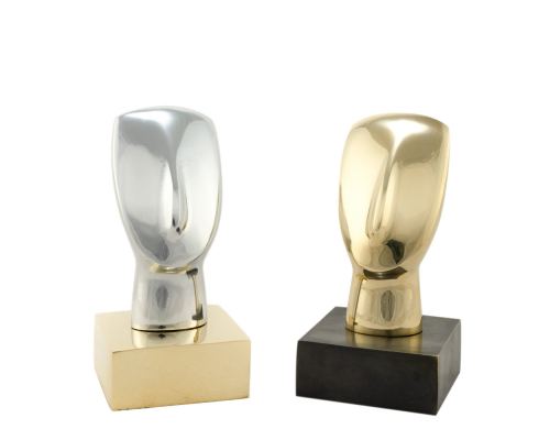 Cycladic Idol, Metal Table Sculpture - 2 Designs-Colors