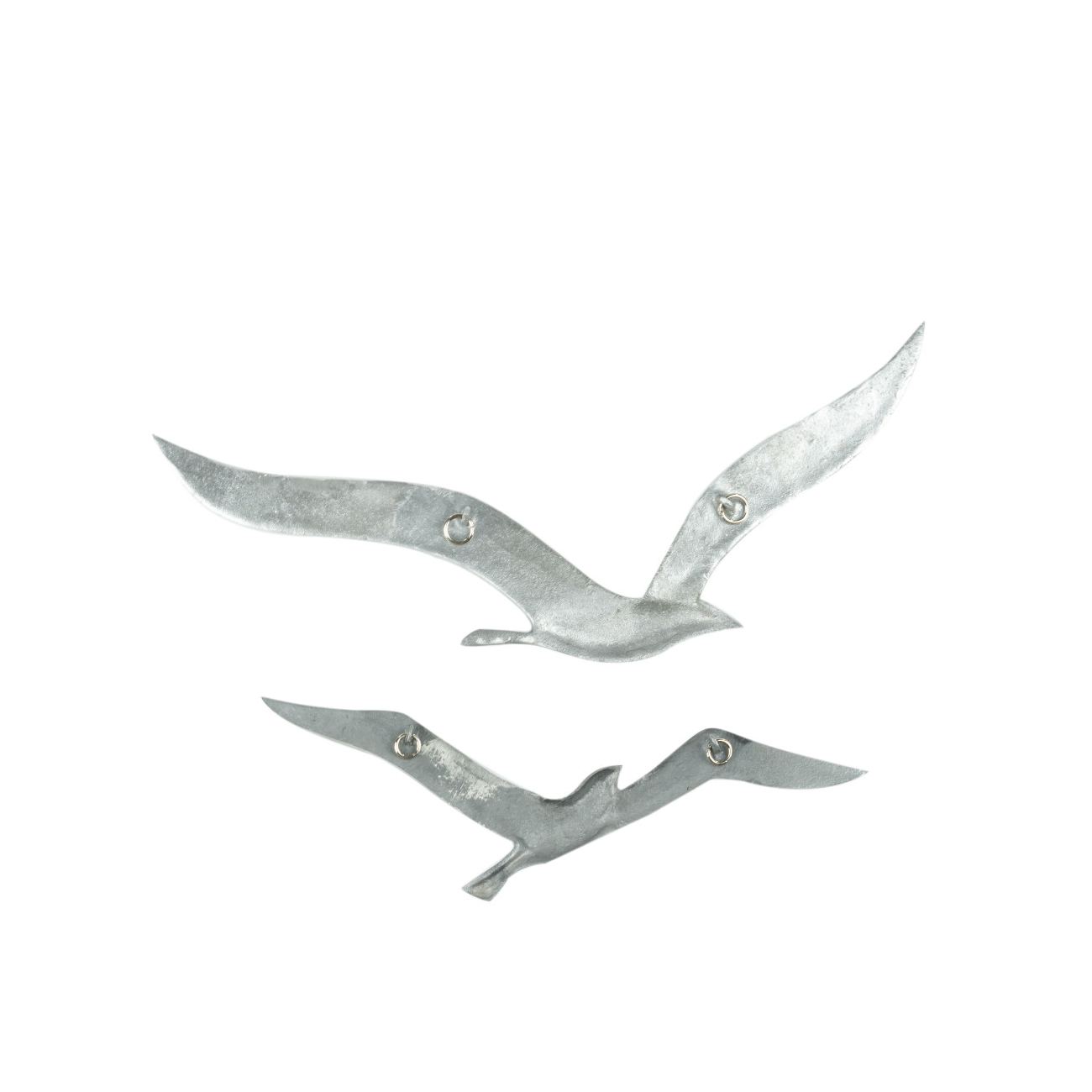Seagull Soaring Metal Wall Art Hanging Home Decor Ocean Beach House Bird Flying 