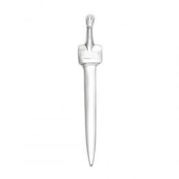 Letter Opener, Handmade of Solid Aluminum Metal, Classy Desk Accessory, "Cycladic Idol" Design