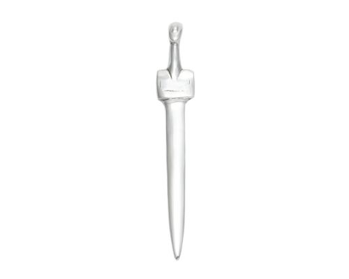 Letter Opener, Handmade of Solid Aluminum Metal, Classy Desk Accessory, "Cycladic Idol" Design