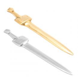 Letter Opener, Handmade of Solid Aluminum Metal, Classy Desk Accessory, "Cycladic Idol" Design