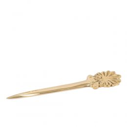 Letter Opener, Handmade of Solid Brass Metal, Stylish Desk Accessory, "Antefix" Design