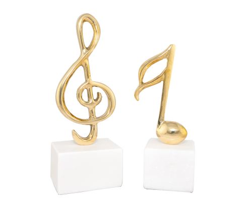 Metal Table Sculpture - Music Note & Music Key Note Symbol - 2 Designs