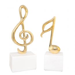 Metal Table Sculpture - Music Note & Music Key Note Symbol - 2 Designs