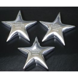 Paperweight (Presse Papier) - "Star" Shape Design with laser engraving