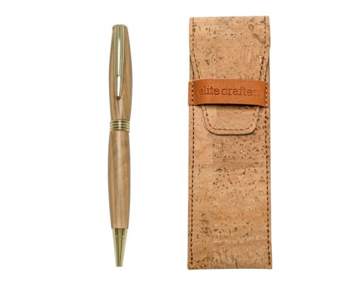 Ballpoint Pen, Handmade of Olive Wood, "Hermes" Design