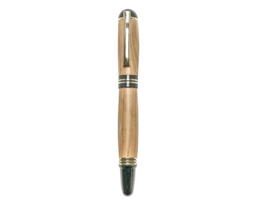 Fountain Pen, Handmade of Olive Wood, "Praxis" Design, 5