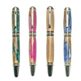 Praxis Series, Olive Wood & Epoxy Resin Fountain Pens