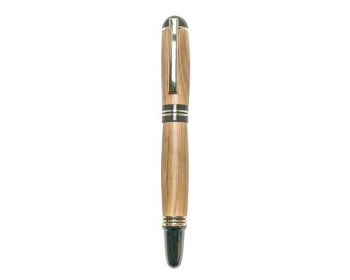 Rollerball Pen, Handmade of Olive Wood, "Praxis" Design, 4