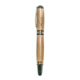 Fountain Pen, Handmade of Olive Wood, "Praxis" Design, 4