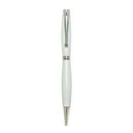 Ballpoint Pen, Handmade of White Corian, Venus Design, 2