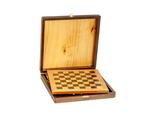 Handmade of Olive Wood Chess Board Game Set in a Wooden Box 8A