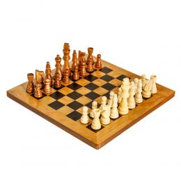 Σκάκι απο Ξύλο Ελιάς σε Ξύλινο Κουτί 3A