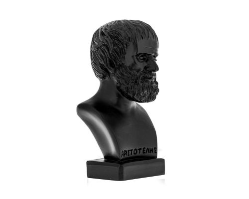 Aristotle Head Bust Statue, 24cm Black 1