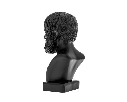 Aristotle Head Bust Statue, 24cm Black 2