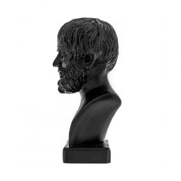 Aristotle Head Bust Statue, 24cm Black 3